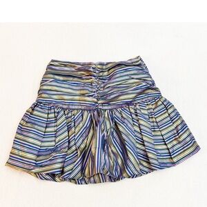 Zara metallic bubble mini skirt